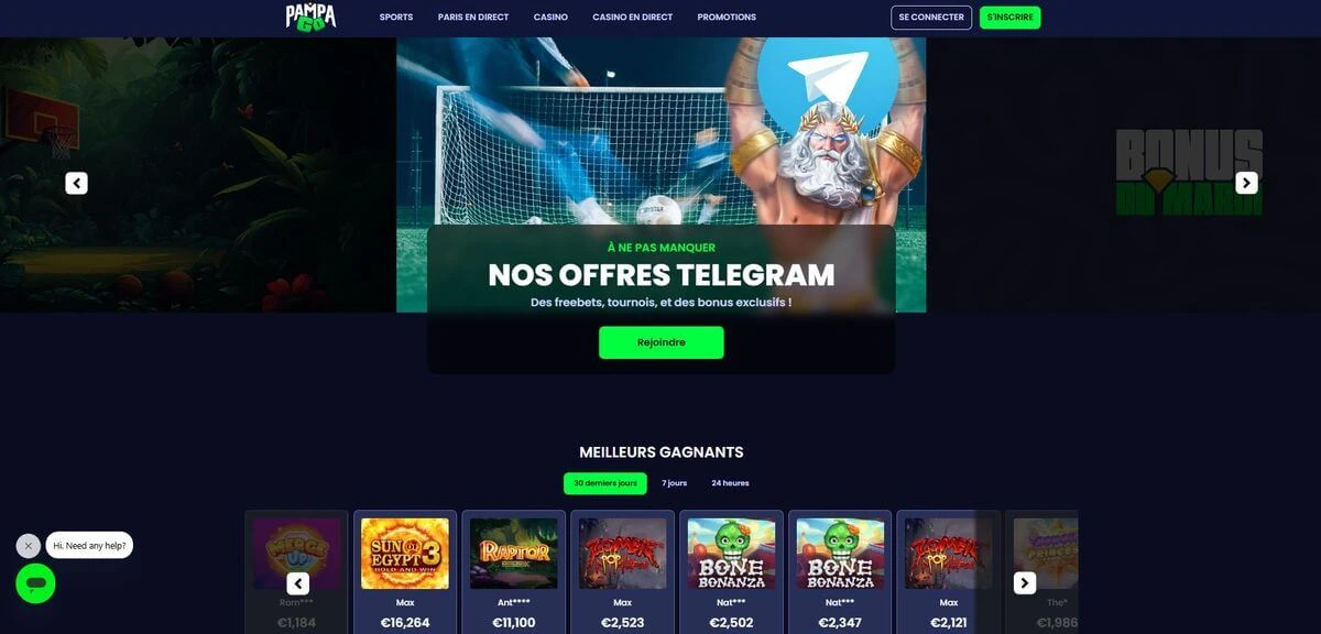 interface pampago casino